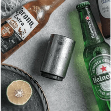 将图片加载到图库查看器，Automatic Beer Bottle Opener Magnet Beer Opener Stainless Steel Push Down Opener Wine Beer Soda Cap Opener Kitchen Accessories
