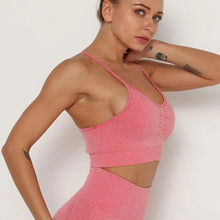 Load image into Gallery viewer, Push Up Sports Tops Fitness For Women And Girls Sport Female Sport Gym Top Padded Gym Brassiere Sports
