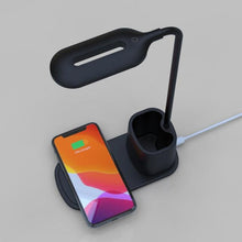 Load image into Gallery viewer, Touch Dimmable LED Desk Lamp 10W Wireless Charging/USB  Charging Table Light for Children Kids Reading Study Bedside Bedroom Decorative Table Lamp Cute Study Lamps for Bedroom Décor
