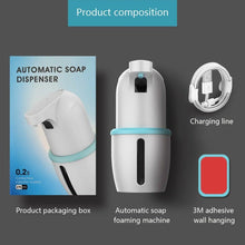 Load image into Gallery viewer, Touchless Automatic Soap Dispenser USB Charging Smart Foam Machine Infrared Sensor Foam Soap Dispenser Hand Sanitizer Touchless Commercial Easy Refill Soap &amp; Sanitizer Holder Hand Free Sensor Wall Mount Adjustable Liquid Gel
