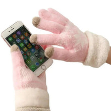 Load image into Gallery viewer, Touchscreen Thick Knitted Full Finger Women Gloves Classic Warm Soft Stylish Gloves For Women
