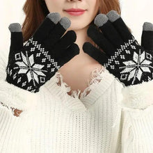 Load image into Gallery viewer, Touchscreen Thick Knitted Full Finger Women Gloves Classic Warm Soft Stylish Gloves For Women
