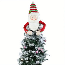 Load image into Gallery viewer, Traditional Wool Festive Christmas Tree Top Star and Snowman Decoration
