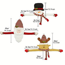Load image into Gallery viewer, Traditional Wool Festive Christmas Tree Top Star and Snowman Decoration
