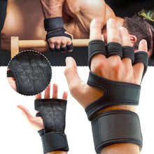 Load image into Gallery viewer, Training Weight Lifting Unisex Gloves Fitness Sports Body Building Gymnastics Grips Gym Hand Palm Wrist Protector Gloves
