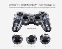 Load image into Gallery viewer, Transparent Eye Catching Wireless Dual Shock Bluetooth Joystick Gamepad Console Controller Compatible With PC Laptop
