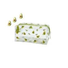 Load image into Gallery viewer, Transparent Flower Print Pencil Case For Students Classic Stationery Case Large Capacity Pencil Bag
