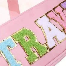 Load image into Gallery viewer, Transparent Letter Pattern Makeup Bag with Handle
