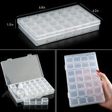 将图片加载到图库查看器，Transparent Plastic Storage Jewelry Box Compartment Adjustable Container For Beads Earring Box For Jewelry Rectangle Box Case Storage Container for Jewelry Beads Earring
