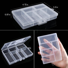 将图片加载到图库查看器，Transparent Plastic Storage Jewelry Box Compartment Adjustable Container For Beads Earring Box For Jewelry Rectangle Box Case Storage Container for Jewelry Beads Earring
