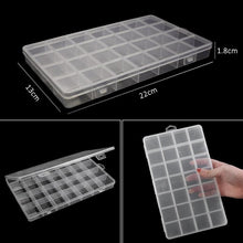 将图片加载到图库查看器，Transparent Plastic Storage Jewelry Box Compartment Adjustable Container For Beads Earring Box For Jewelry Rectangle Box Case Storage Container for Jewelry Beads Earring

