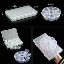 将图片加载到图库查看器，Transparent Plastic Storage Jewelry Box Compartment Adjustable Container For Beads Earring Box For Jewelry Rectangle Box Case Storage Container for Jewelry Beads Earring
