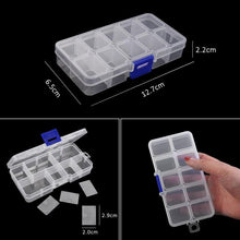 将图片加载到图库查看器，Transparent Plastic Storage Jewelry Box Compartment Adjustable Container For Beads Earring Box For Jewelry Rectangle Box Case Storage Container for Jewelry Beads Earring
