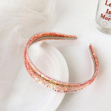 Load image into Gallery viewer, Transparent Quicksand Headbands for Children Kids Girls Fashion Glitter Sequin Teeth Hairbands Bezel Hair Hoops Gorgeous Hair Accessories For Women

