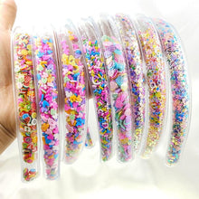 Load image into Gallery viewer, Transparent Quicksand Headbands for Children Kids Girls Fashion Glitter Sequin Teeth Hairbands Bezel Hair Hoops Gorgeous Hair Accessories For Women
