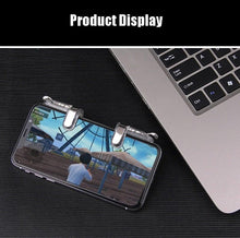 将图片加载到图库查看器，Transparent Simple Joystick Shooting Key Button Trigger Controller Gamepad Gaming Controller Compatible With Smartphones Mobile
