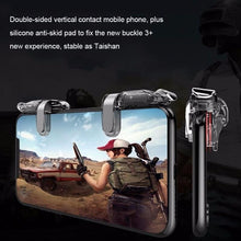 将图片加载到图库查看器，Transparent Simple Joystick Shooting Key Button Trigger Controller Gamepad Gaming Controller Compatible With Smartphones Mobile
