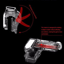 将图片加载到图库查看器，Transparent Simple Joystick Shooting Key Button Trigger Controller Gamepad Gaming Controller Compatible With Smartphones Mobile
