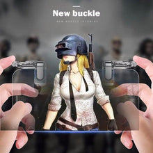 将图片加载到图库查看器，Transparent Simple Joystick Shooting Key Button Trigger Controller Gamepad Gaming Controller Compatible With Smartphones Mobile
