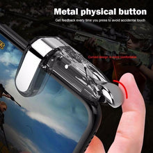 将图片加载到图库查看器，Transparent Simple Joystick Shooting Key Button Trigger Controller Gamepad Gaming Controller Compatible With Smartphones Mobile
