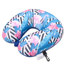 Load image into Gallery viewer, Travel U Shape Neck Pillow Reading Sleeping Long Flights Road Trips Microbead Neck Rest Support Cushion Portable Feather Soft Microfiber Neck Pillow Travel Pillow U-Shaped Neck Pillow Ultra Soft Comfortable Cushion for Neck Support Super for Home Office

