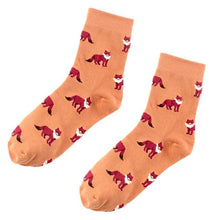 Load image into Gallery viewer, Trendy Alpaca Elephant Fox Rabbit Animal socks Cotton Casual Socks Warm Unisex Streetwear Cute Funny Socks Short Happy Ankle Socks For Animal Lover Men And Women
