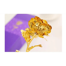 将图片加载到图库查看器，Trendy Flower Gift for Loved ones 24K Gold Rose Gift Big Rose with Gift Box Best Gift for Girlfriend Valentines Day
