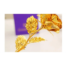 将图片加载到图库查看器，Trendy Flower Gift for Loved ones 24K Gold Rose Gift Big Rose with Gift Box Best Gift for Girlfriend Valentines Day
