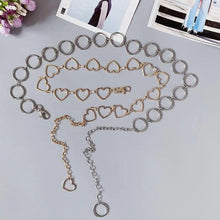 Load image into Gallery viewer, Trendy Heart Shaped Design Body Long Chain Ladies Belts Modern Metal Waist Chain Love Belts For Women
