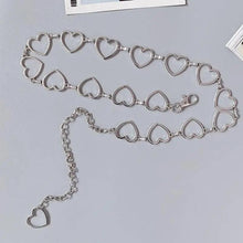 Load image into Gallery viewer, Trendy Heart Shaped Design Body Long Chain Ladies Belts Modern Metal Waist Chain Love Belts For Women
