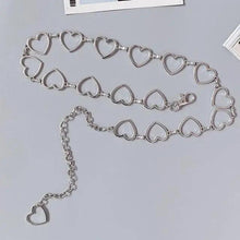 Load image into Gallery viewer, Trendy Heart Shaped Design Body Long Chain Ladies Belts Modern Metal Waist Chain Love Belts For Women

