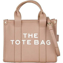 Load image into Gallery viewer, Trendy Leather Tote Bag Small Personalized Top Handle Crossbody Handbags

