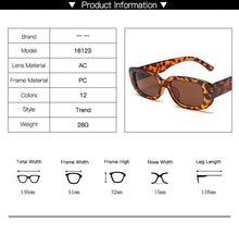 将图片加载到图库查看器，Trendy Rectangle Sunglasses for Women Narrow Square Frame Rectangle Sunglasses For Women New Luxury Glasses For Women/Men New Retro Style  Sun Glasses for Men
