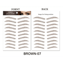 Load image into Gallery viewer, Trendy Waterproof  1 Piece Hair-liked Authentic Eyebrow Tattoo Sticker Waterproof Cosmetics Long Lasting Makeup False Eyebrows Stickers
