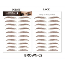 Load image into Gallery viewer, Trendy Waterproof  1 Piece Hair-liked Authentic Eyebrow Tattoo Sticker Waterproof Cosmetics Long Lasting Makeup False Eyebrows Stickers
