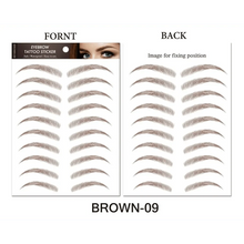 Load image into Gallery viewer, Trendy Waterproof  1 Piece Hair-liked Authentic Eyebrow Tattoo Sticker Waterproof Cosmetics Long Lasting Makeup False Eyebrows Stickers
