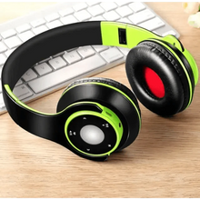 将图片加载到图库查看器，Wireless Headset Bluetooth Earphones and Headphone Foldable Adjustment Bluetooth Wired Headphones TF Card MP3 FM Radios For Online Class Business Trip Travel Video Conference
