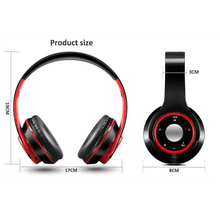 将图片加载到图库查看器，Wireless Headset Bluetooth Earphones and Headphone Foldable Adjustment Bluetooth Wired Headphones TF Card MP3 FM Radios For Online Class Business Trip Travel Video Conference
