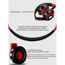 将图片加载到图库查看器，Wireless Headset Bluetooth Earphones and Headphone Foldable Adjustment Bluetooth Wired Headphones TF Card MP3 FM Radios For Online Class Business Trip Travel Video Conference
