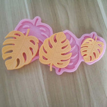 将图片加载到图库查看器，Tropical Theme Palm Leaves Leaf Fondant Tools Gummy Silicone Molds Cake Decorating Mould Gumpaste Craft Baking Pan Leaves Silicone Fondant Mold Tropical Leaf Leafage Cake Decorating Mold

