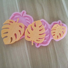 将图片加载到图库查看器，Tropical Theme Palm Leaves Leaf Fondant Tools Gummy Silicone Molds Cake Decorating Mould Gumpaste Craft Baking Pan Leaves Silicone Fondant Mold Tropical Leaf Leafage Cake Decorating Mold
