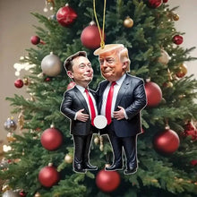 Load image into Gallery viewer, Trump &amp; Musk Acrylic Hanging Ornament
