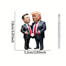 Load image into Gallery viewer, Trump &amp; Musk Acrylic Hanging Ornament
