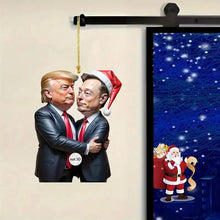 Load image into Gallery viewer, Trump &amp; Musk Photo Acrylic Ornament Versatile Hanging Decor
