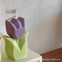 Load image into Gallery viewer, Tulip Candle Aroma Decoration Wedding Souvenir Birthday Gift Decoration Candles Handmade Delicate Tulip Flower Shape Candle  Perfect for Birthday Party Wedding Spa Home Decor
