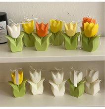 Load image into Gallery viewer, Tulip Candle Aroma Decoration Wedding Souvenir Birthday Gift Decoration Candles Handmade Delicate Tulip Flower Shape Candle  Perfect for Birthday Party Wedding Spa Home Decor
