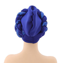 将图片加载到图库查看器，Turbans Pleated Soft Beanie Headwrap Lightweight African Hat Arab Wrap Elegant Muslim Turban Scarf Women Hijabs Hair Accessories Cap bonnet for Women
