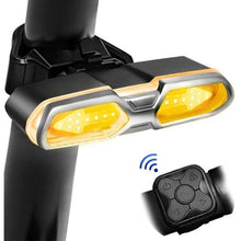 Load image into Gallery viewer, Turn Signals For Bicycle Light Bicycle Taillight Led Light With USB Charging Bicycle Lighting Safety Warning Brake Light Remote Control Bike Rear Light Back USB Rechargeable Safety Warning Cycling Light Fits On Any Road Bicycle
