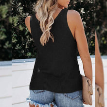 将图片加载到图库查看器，Tutorutor Women's Sleeveless V Neck Sweater
