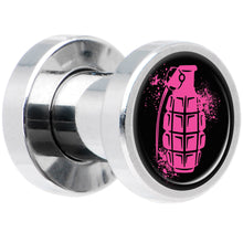 Load image into Gallery viewer, Pink Grenade Steel Screw Fit Plug Set 4G
